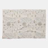 Vintages Ozeandiagramm Geschirrtuch (Horizontal)