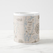 Vintages Ozeandiagramm Jumbo-Tasse (Vorderseite)