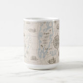 Vintages Ozeandiagramm Kaffeetasse (Mittel)