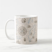 Vintages Ozeandiagramm Kaffeetasse (Links)