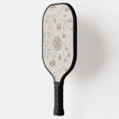 Vintages Ozeandiagramm Pickleball Schläger (Links)