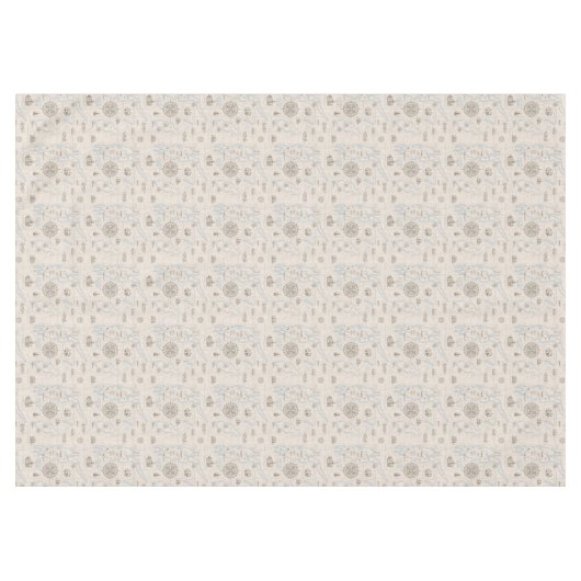 Vintages Ozeandiagramm Tischdecke (Vorderseite (Horizontal))