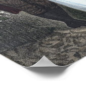 Vintages Paar in der Liebe Kunstdrucken Poster (Ecke)