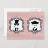 Vintages Paar Postkarte (Vorne/Hinten)