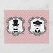 Vintages Paar Postkarte (Vorderseite)