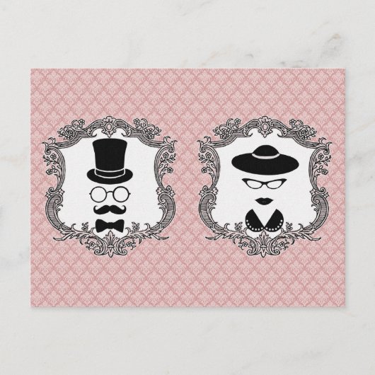 Vintages Paar Postkarte (Vorderseite)