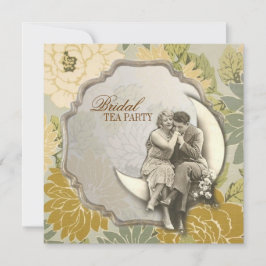 Vintages Paar Retro großartige gatsby Polterabend Einladung