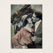 Vintages Paar und Pferd (Rückseite)