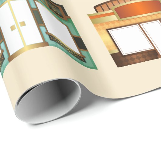 Vintages Packpapier (Rolleneckpunkt)