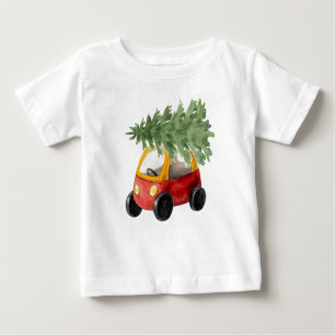 Vintages Pädagoge mit rotem und gelbem Gelb mit We Baby T-shirt