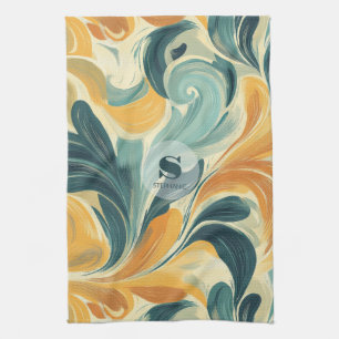Vintages Paisley-Inspiriert Leaf-Muster (1) Geschirrtuch