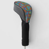 Vintages Paisley-Muster Golf Headcover (angewinkelt)