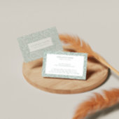 Vintages Paisley-Muster in Oliven Visitenkarte