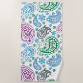 Vintages Paisley-Muster Strandtuch (Vorderseite)