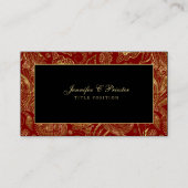 Vintages Paisley-Muster Visitenkarte (Vorderseite)