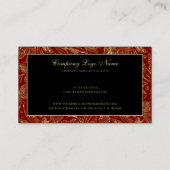 Vintages Paisley-Muster Visitenkarte (Rückseite)