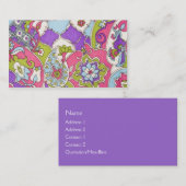 Vintages Paisley-Muster Visitenkarte (Vorne/Hinten)