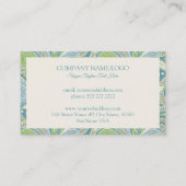 Vintages Paisley-Muster Visitenkarte (Rückseite)