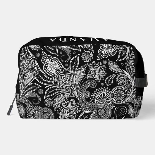 Vintages Paisley-Muster Waschbeutel (Rückseite)