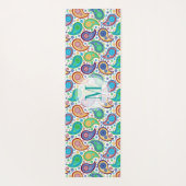 Vintages Paisley-Muster Yogamatte (Rückseite)