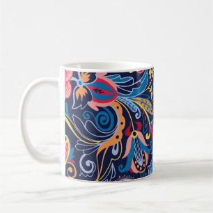 Vintages Paisley Nahtloses Muster Kaffeetasse