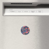 Vintages Paisley Nahtloses Muster Magnet (In Situ (Geschirrspüler))
