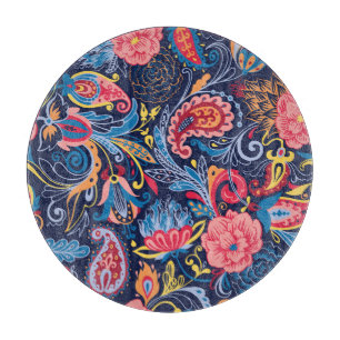 Vintages Paisley Nahtloses Muster Schneidebrett