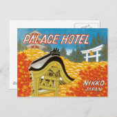 Vintages Palace Hotel Japan Postkarte (Vorne/Hinten)