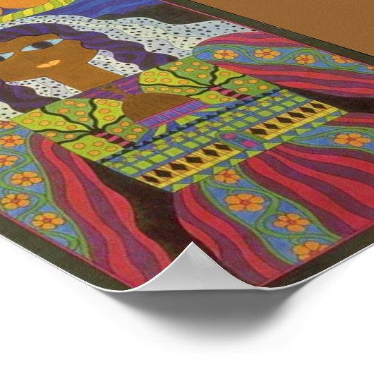 Vintages Palästina-Poster Poster (Ecke)