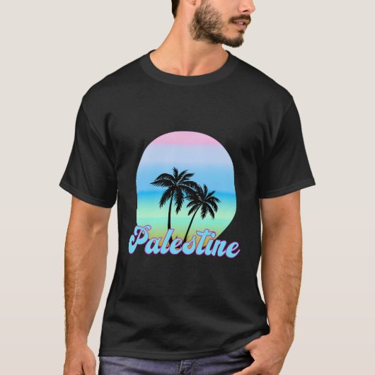 Vintages Palästina T-Shirt (Vorderseite)
