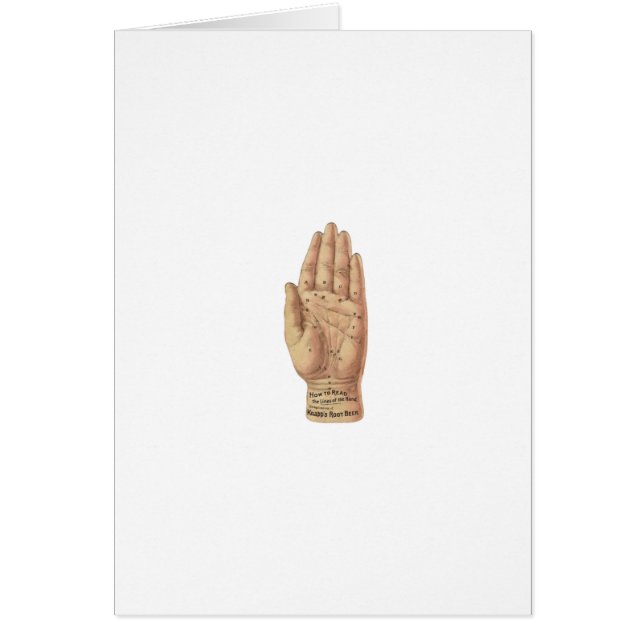 Vintages Palm Reading Diagramm (Vorne)