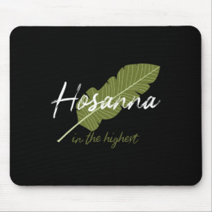 Vintages Palm Sonntagsfest Hosanna im höchsten Chr Mousepad