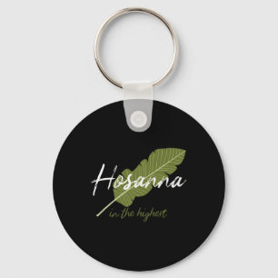 Vintages Palm Sonntagsfest Hosanna im höchsten Chr Schlüsselanhänger