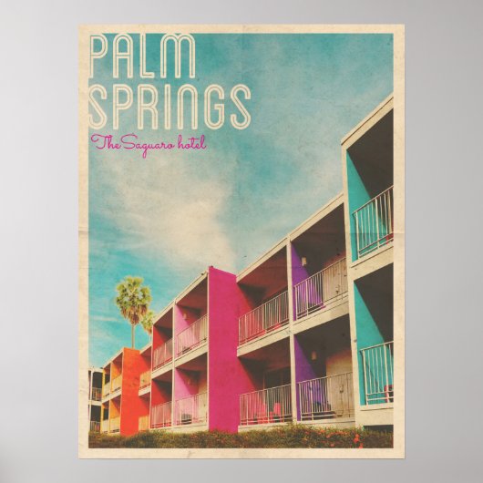 Vintages Palm Spring Hotel Poster (Vorne)