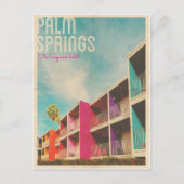 Vintages Palm Spring Hotel Postkarte (Vorderseite)