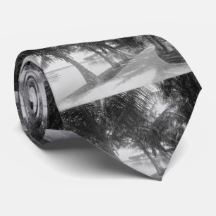 Vintages Palm Tree Beach Trail Foto (1900) Krawatte