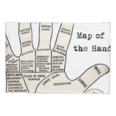 Vintages Palmlesen Kissenbezug (Rückseite)