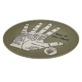 Vintages Palmlesen Schneidebrett (Ecke)