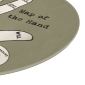 Vintages Palmlesen Schneidebrett (Ecke)