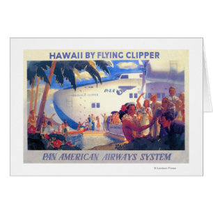 Vintages Pan American Travel Poster - Hawaii