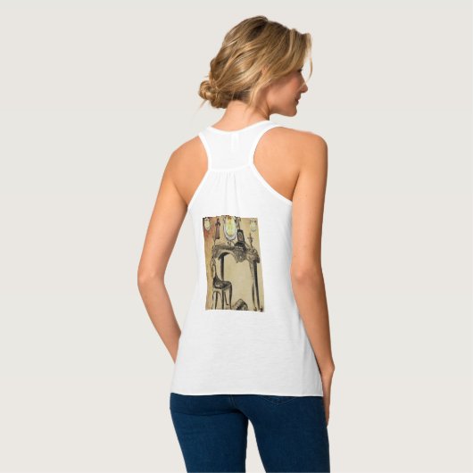 Vintages Panzeroberteil-Shirt Tank Top (Rückseite Vollansicht)