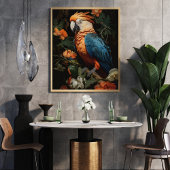 Vintages Papageienpapier Seidenpapier