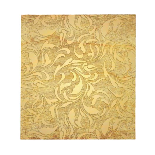 Vintages Paper Gold Notizblock (Vorderseite)