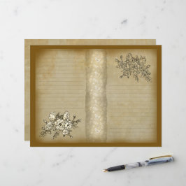 Vintages Papier der Rose