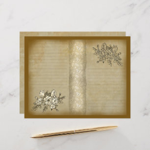 Vintages Papier der Rose