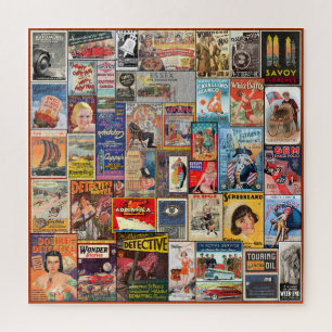 VINTAGES PAPIER EPHEMERA COLLAGE PUZZLE