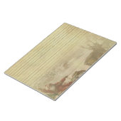 Vintages Papier für Santa & Sleigh Notizblock (angewinkelt)