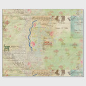 Vintages Papier Geschenkpapier (Flach)