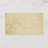 Vintages Papier, grüner Batik Visitenkarte (Rückseite)