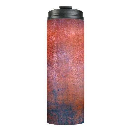 Vintages Papier mit farbigem Hintergrund, Thermosbecher (Vorderseite)